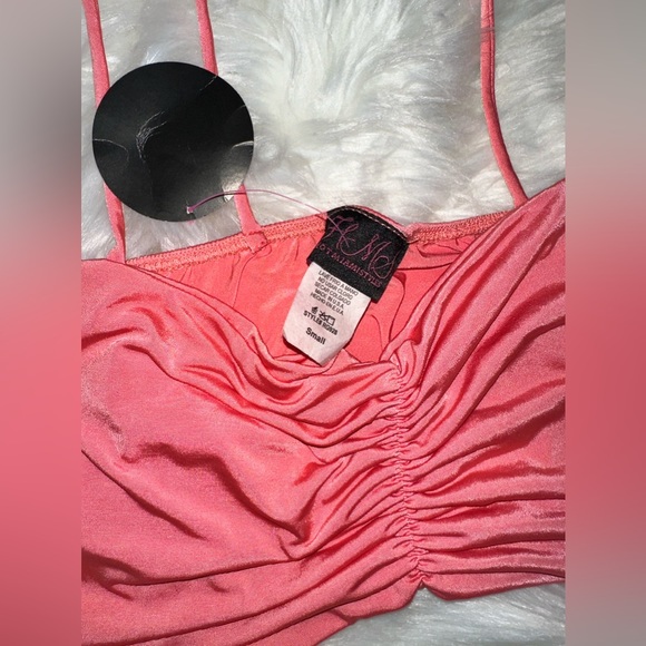 Hot Miami Styles Ruched Coral Skirt set - Picture 8 of 8